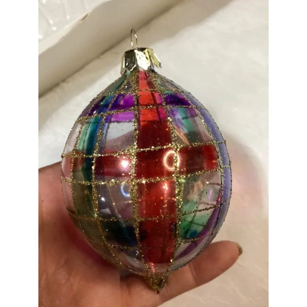 Beautiful Glass Commodore Christmas Classic Ornaments Two Complete Boxes (8)
